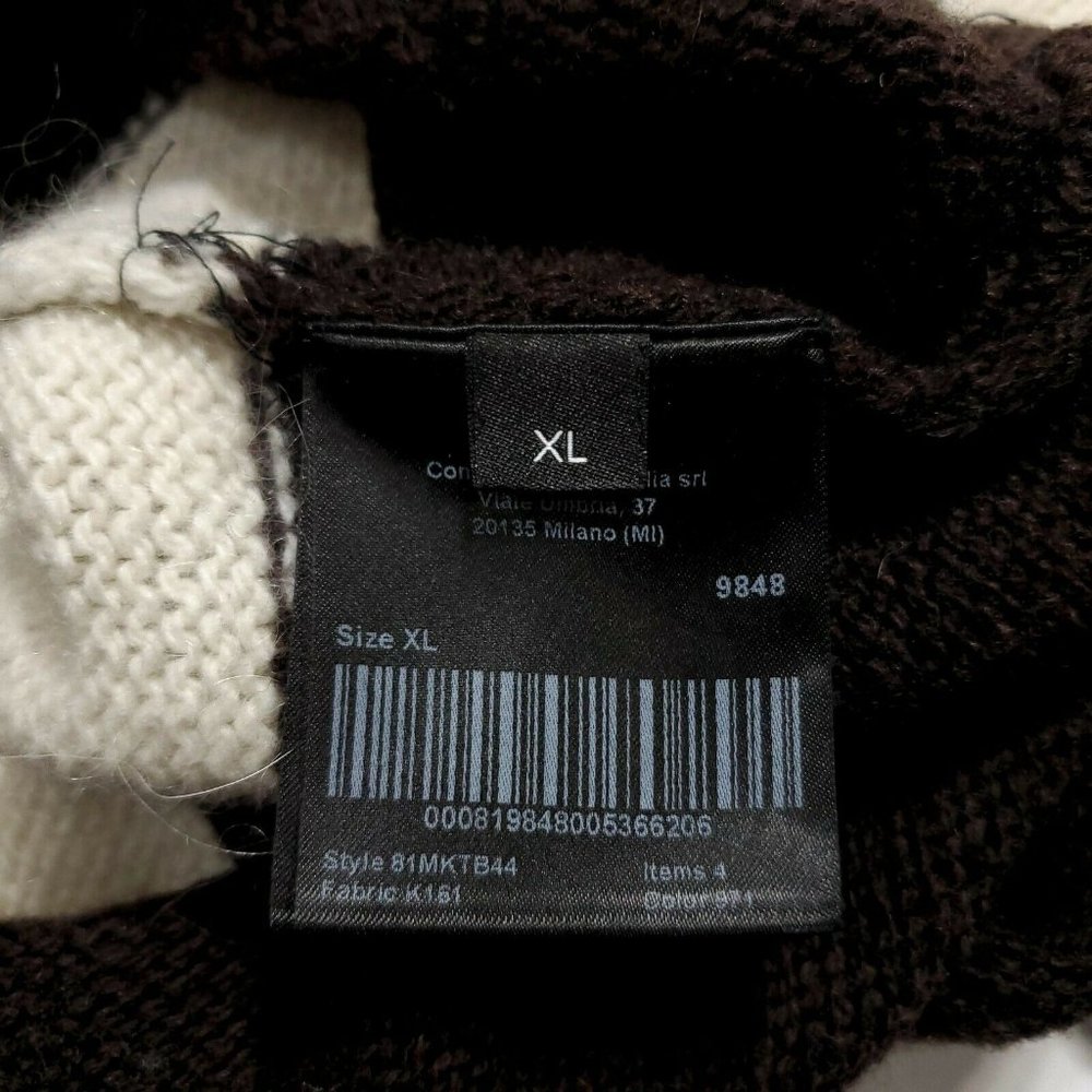 Calvin Klein 205W39NYC (XL) Color Block Sweater ITALY WOOL DESIGNER SOFT - Picture 6 of 11